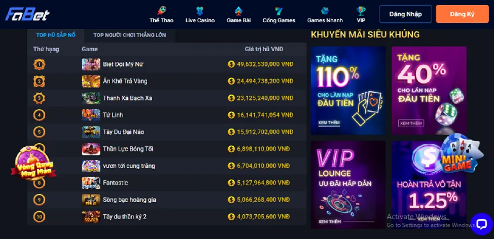 Hướng dẫn chơi slot tại mg188 game